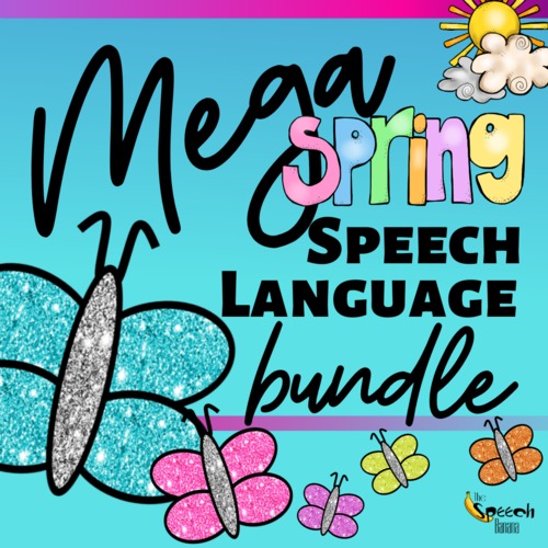 Preview of Mega Spring Speech & Language BUNDLE: {Digital Resource}