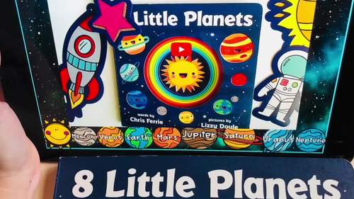 Addends to 8 in Space - Digital & Printable- Google Slides & Seesaw