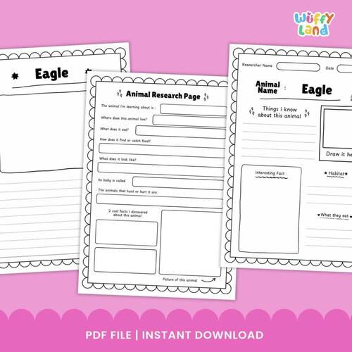 Eagle Research Project | Animal Report Writing | Real Photo ...