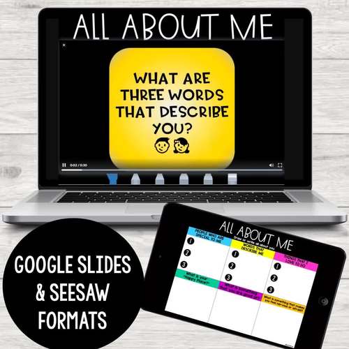 Back to School Digital Dice Google Slides & Seesaw TpT