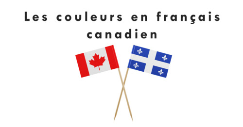 Preview of VIDEO Colors Canadian French Couleurs en français ADHD impaired hearing subtitle