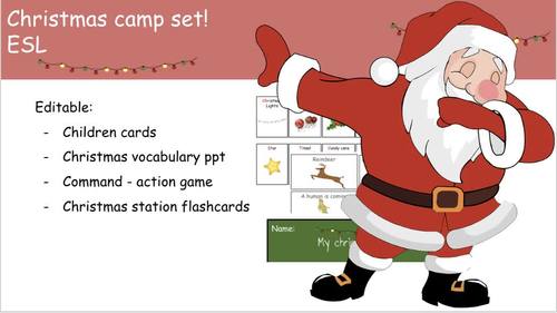 Christmas camp set by patricia mendez lara | TPT