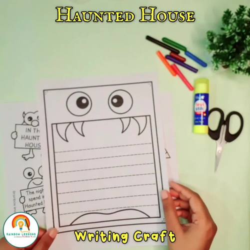 Haunted House Writing Activity Haunted House For Sale Writing Halloween