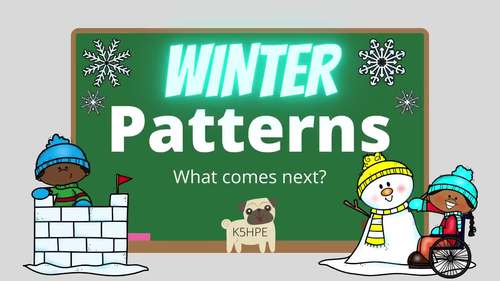 Preview of Winter Patterns, What Comes Next? Math, Patterning, Video and Slides!!