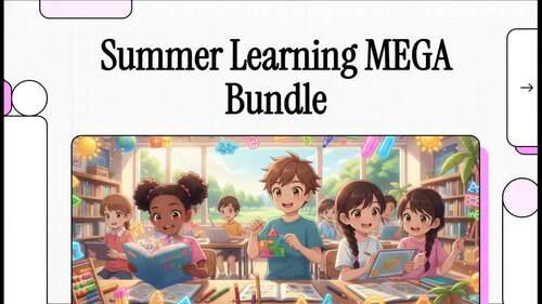 Summer Learning Pack | MEGA BUNDLE | 10 weeks | Grade 3-5 | ELA, Math & SEL