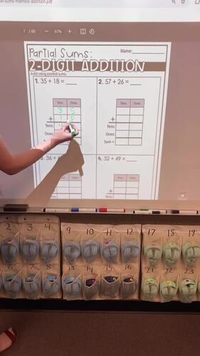 Partial Sums Method Addition | 2-Digit Addition Worksheets and Activities