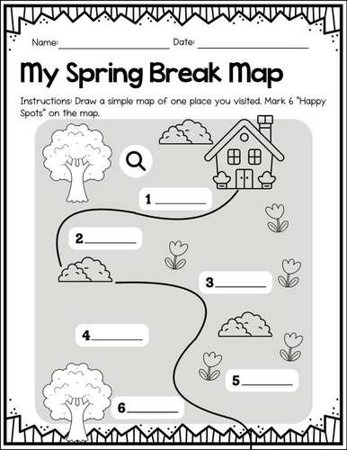 Spring Break Reflection Activities | 20 No Prep Writing Prompts ...