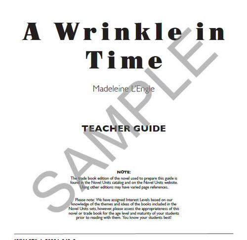 A Wrinkle in Time Novel Units® Teacher Guide Novel Study | TPT