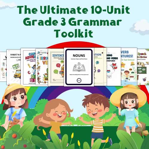 Grade 3 Grammar Worksheets & Language Skills Mega Bundle | No Prep ...
