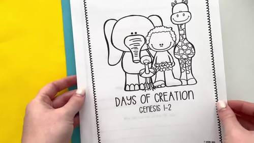 Creation Printable Activity Sheets + Craft for Sunday School or Bible Class