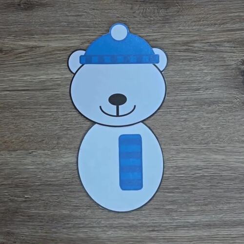 Snow Polar Bear Craft Template by Mollers Makes It | TPT