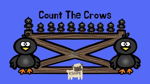 Preview of Count The Crows, Counting 0-10, Numbers, Video and SLIDES!!