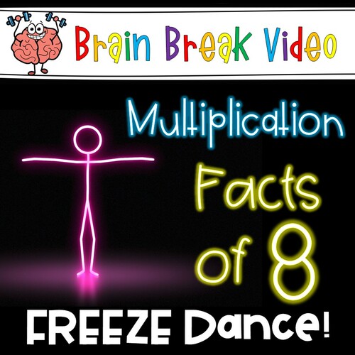 Preview of Multiplication Freeze Dance - Facts of 8