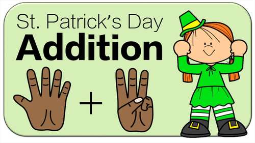 Preview of FREE St. Patrick's Day Finger Addition Brain Break: Math Game