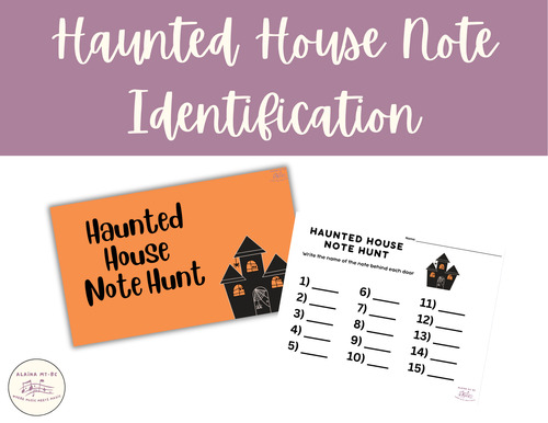 Haunted House Note Hunt: Halloween Treble Clef Note Identification Video