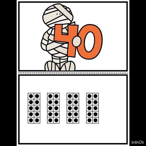 Halloween Skip Counting by 10s Matching Cards Bundle | 1st Grade Math ...