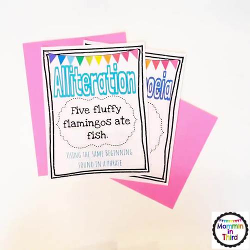 Figurative Language Posters Colorful Bulletin Board Anchor Chart