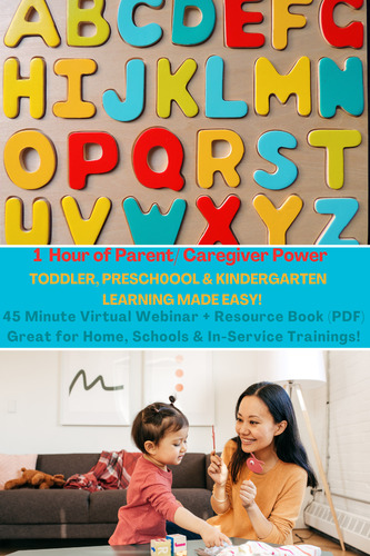 Preview of Webinar+E-booklet Easy Hands-On Everyday Learning Activities (Toddlers & PreK)