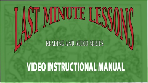 Preview of Last Minute Lessons Reading and Audio Series Instructional Manual - Video