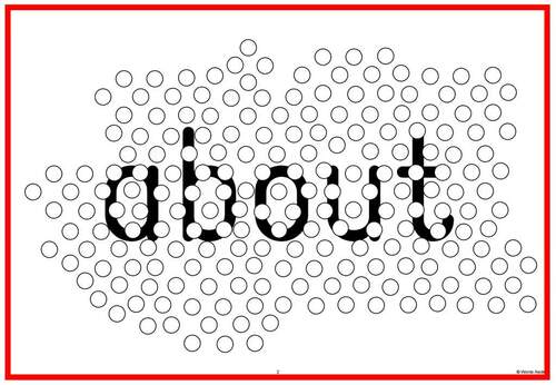 Sight Words Fluency Station Cards Visual Perception by Words Aside