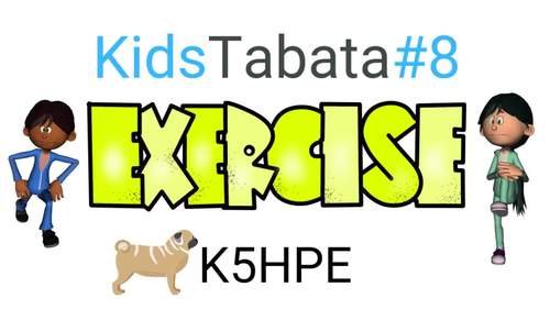 Preview of Kids Tabata #8 (Bear Crawl), HIIT, High Intensity Interval Training, DPA