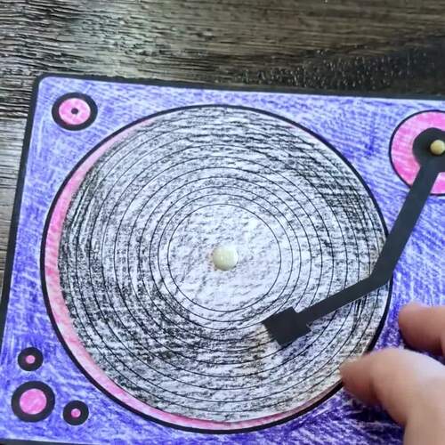 Record Player Craft for Kids, Record Template, Homeschool Crafts, Classroom