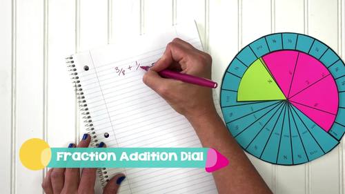Fraction Addition Dial by Karyn- Teach Beside Me | TPT