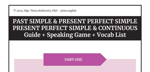 Past Simple & Present Pr. Simple | Present Pr. Simple & Continuous ...