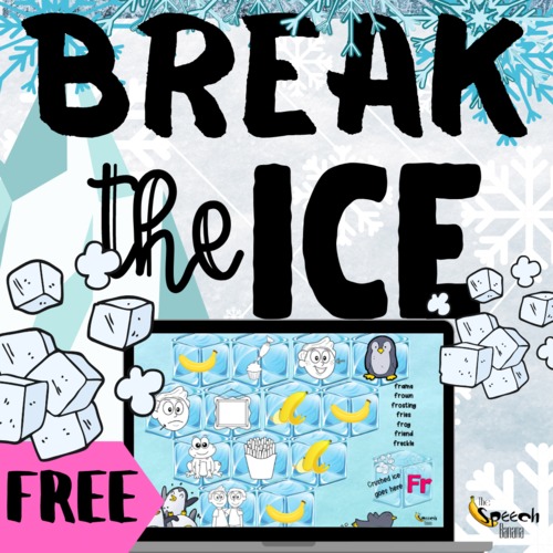 Preview of Break The Ice - Maze Game for r-blends Freebie