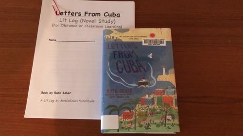 Letters From Cuba Lit Log (Novel Study) (For Distance or Classroom ...