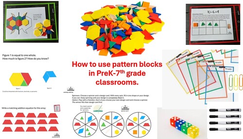 How to Use Pattern Blocks in Math Class PreK- 7th Grade Video | TPT