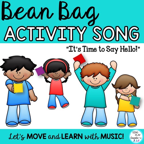 Preview of Bean Bag Activity, Brain Break, Community Building: "It's Time to Say Hello"