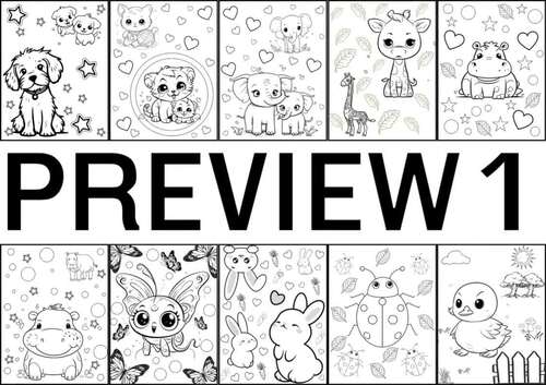 Worksheetr for Coloring Cute Pictures. by Panjaphath Thanyapanjaphol