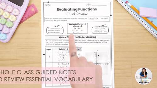 Algebra 1 Test Prep End of Year Practice 8th Grade Math Small Group ...