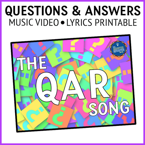 Preview of QAR Reading Strategy Song