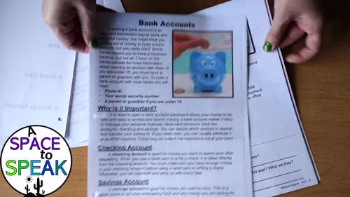 Personal Finances Life Skills for Teens by A Space to Speak | TPT
