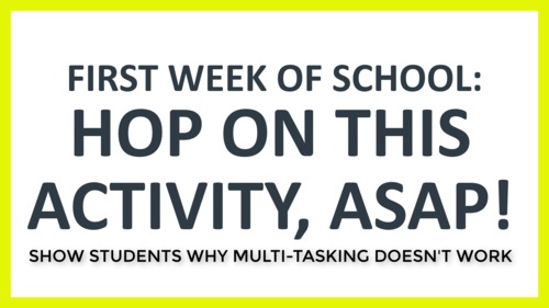 Preview of Show students why multitasking doesn't work