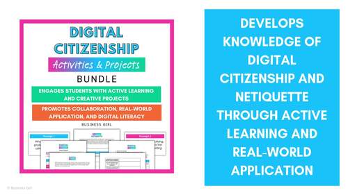 Digital Citizenship and Netiquette Activities and Projects Bundle