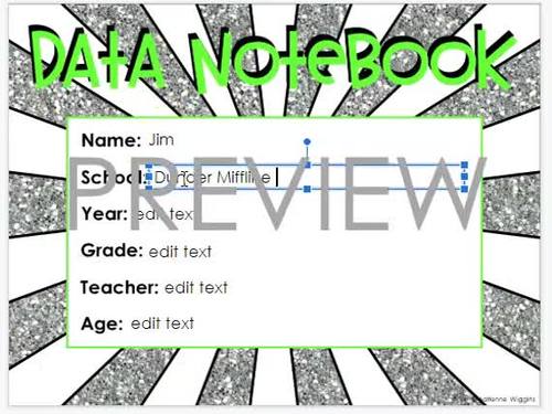 Emoji Theme Data Notebook (PDF & Google Classroom) Distance Learning