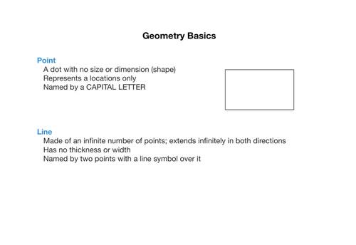 Preview of Geometry Basics & Measurement Notes & Examples Video