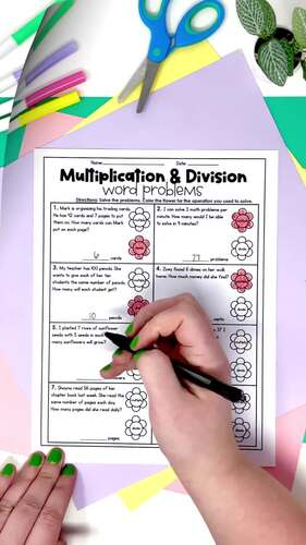 3rd Grade No Prep Worksheets | Monthly Math & ELA Review | GROWING BUNDLE