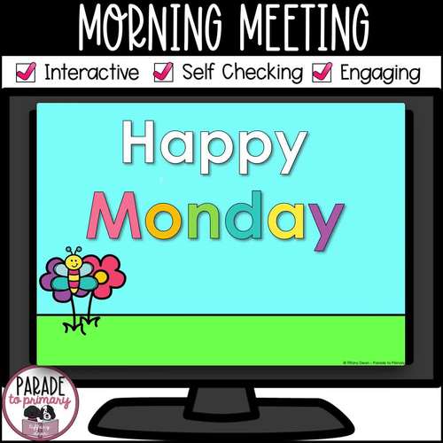 DIGITAL April Calendar & Morning Meeting - Spring - Google Slides ...