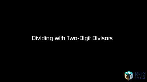 Preview of Dividing with two digit divisors - High quality HD Animated Video - eLearning