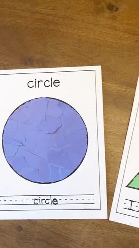 2D Shape Tear Art Crafts Fine Motor Math Activities for Preschool ...