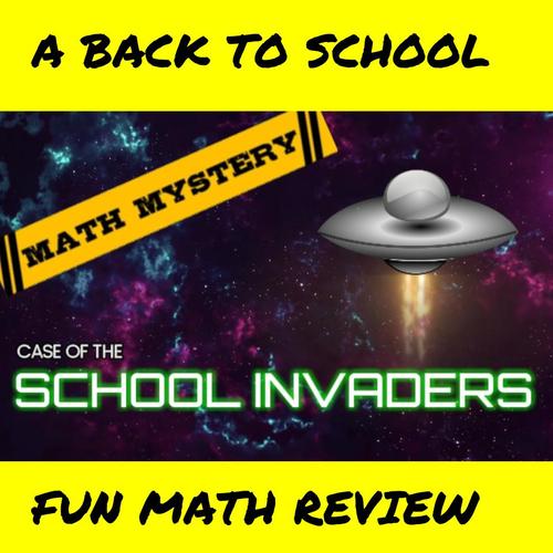 Preview of Beginning of the Year : Back to School Math Review Math Mystery Video Hook