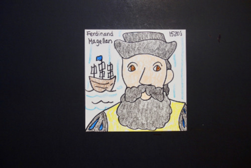 Preview of Let's Draw Ferdinand Magellan!  (Explorer)