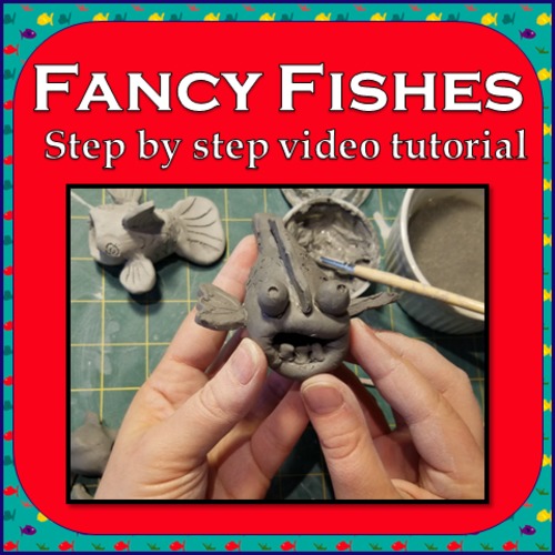 Preview of Fancy Fishes: Clay modeling video tutorial