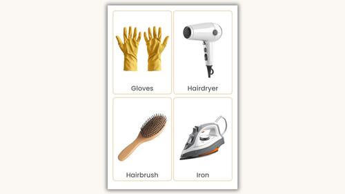 Bathroom & Household Flashcards | Real Photo Vocabulary Cards by Savvy ...
