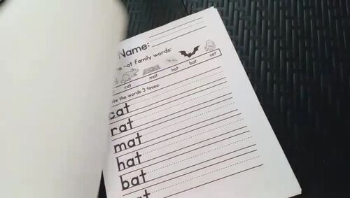 Short A CVC Words Worksheets | Word Families & Phonics Activities ...