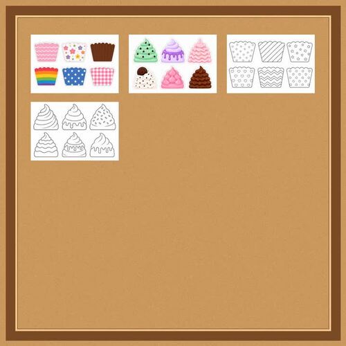 Build a Cupcake Craft | Cut and Paste Activity | Coloring Craft ...